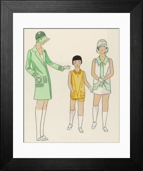 Framed Print : CHILDRENs WEAR 1920S Framed Print : CHILDRENs WEAR 1920S