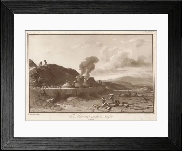 Framed Print : Purifying Sulphur Framed Print : Purifying Sulphur