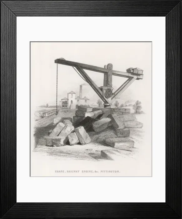Framed Print : Crane at Pittington Framed Print : Crane at Pittington