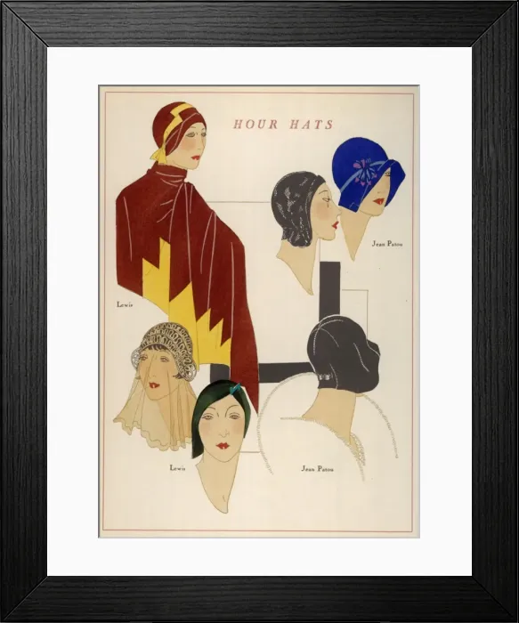 Framed Print : HATS OF 1929 Framed Print : HATS OF 1929