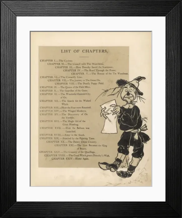 Framed Print : Wizard of Oz / Scarecrow Framed Print : Wizard of Oz / Scarecrow