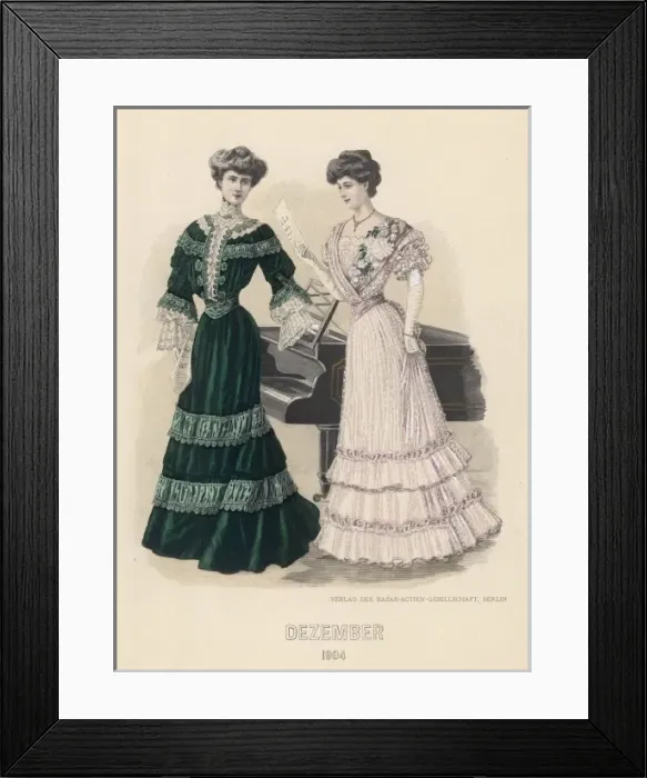 Framed Print : Ladies and Piano 1904 Framed Print : Ladies and Piano 1904