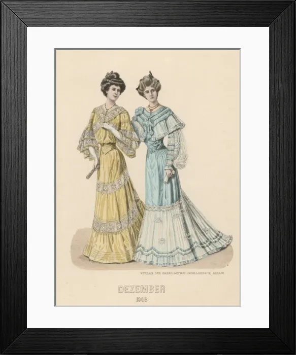 Framed Print : Lacy Dresses 1903 Framed Print : Lacy Dresses 1903