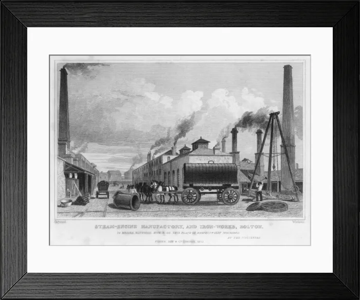 Framed Print : Steam Engine Factory Framed Print : Steam Engine Factory