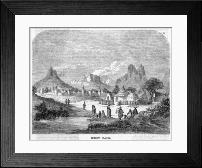 Framed Print : Mali Songhay Village Framed Print : Mali Songhay Village