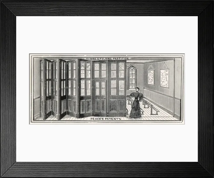 Framed Print : Sliding Partitions Framed Print : Sliding Partitions