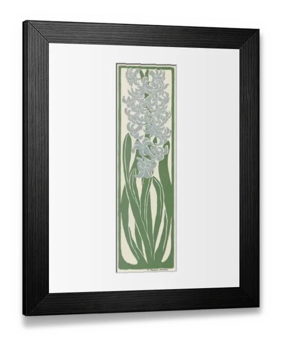 Framed Print : Hyacinth / Jugend 1898 Framed Print : Hyacinth / Jugend 1898