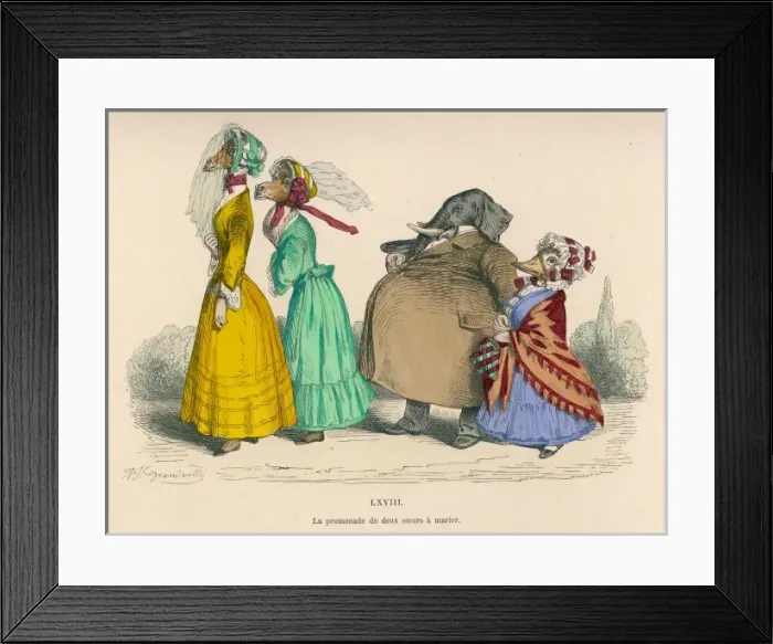 Framed Print : Elephant and Friends Framed Print : Elephant and Friends
