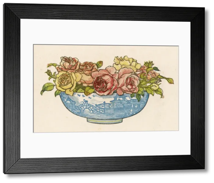 Framed Print : Bowl of Roses Framed Print : Bowl of Roses