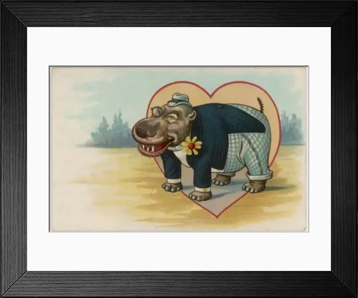Framed Print : Hippo about Town Framed Print : Hippo about Town