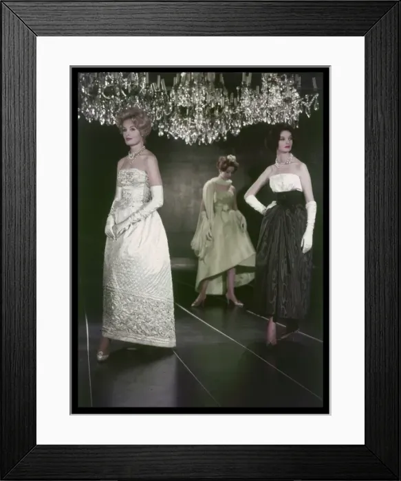 Framed Print : Haut Couture 1950S Framed Print : Haut Couture 1950S
