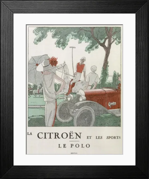 Framed Print : Citroen at Polo Game Framed Print : Citroen at Polo Game