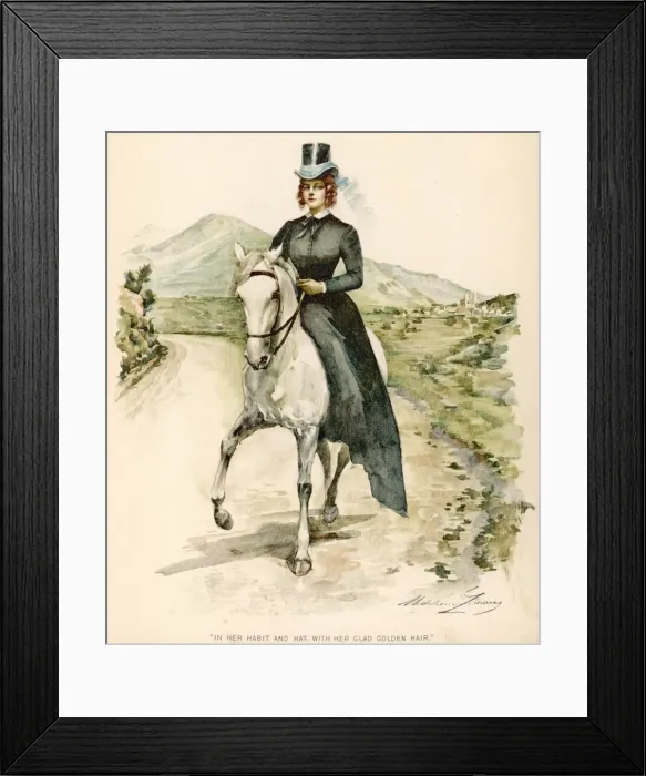 Framed Print : Lady Riding on Road Framed Print : Lady Riding on Road