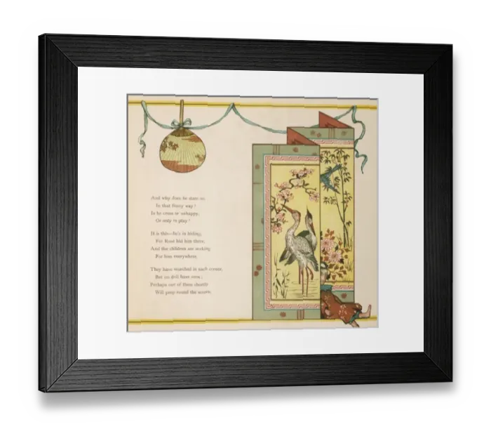 Framed Print : Japanese Style Screen Framed Print : Japanese Style Screen