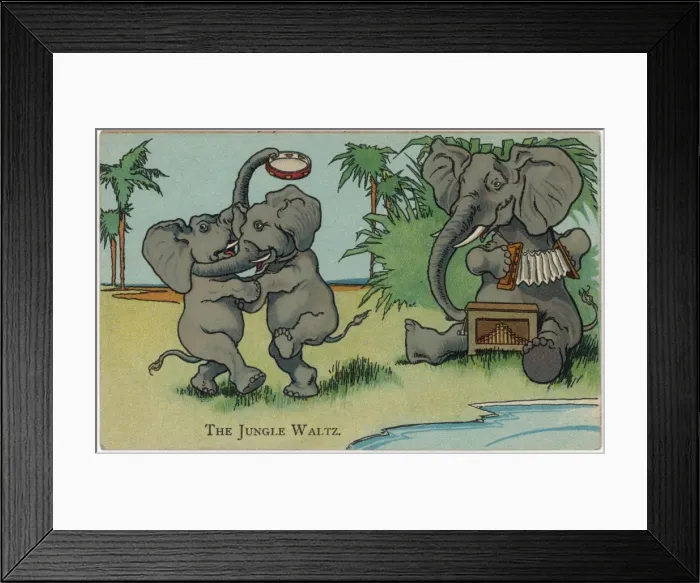 Framed Print : Elephants Dancing Framed Print : Elephants Dancing