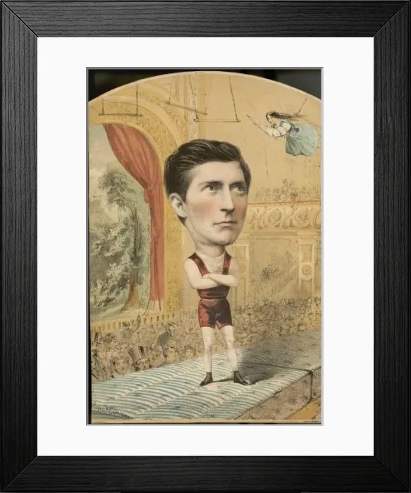 Framed Print : Trapeze Man / Music Sheet Framed Print : Trapeze Man / Music Sheet