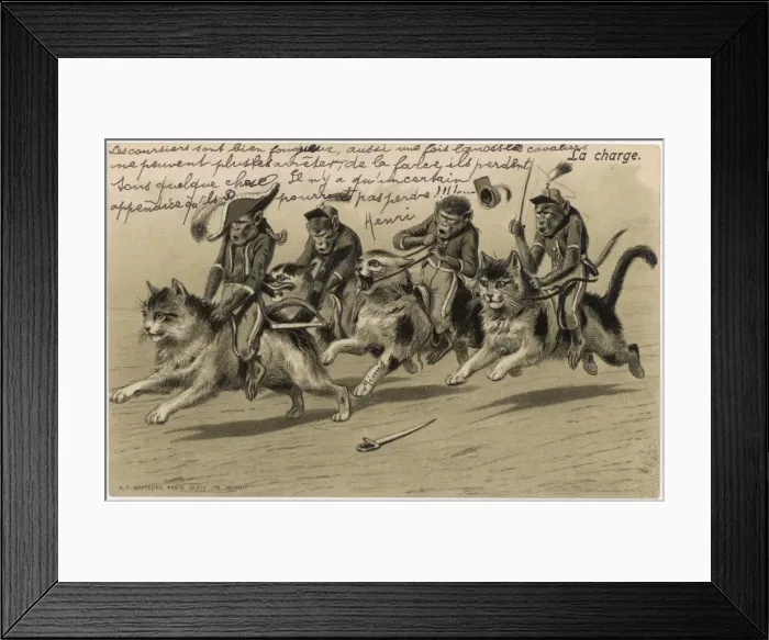 Framed Print : Monkey Brigade Charges Framed Print : Monkey Brigade Charges