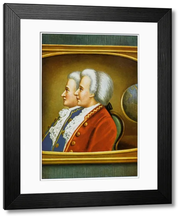 Framed Print : Montgolfier Brothers Framed Print : Montgolfier Brothers