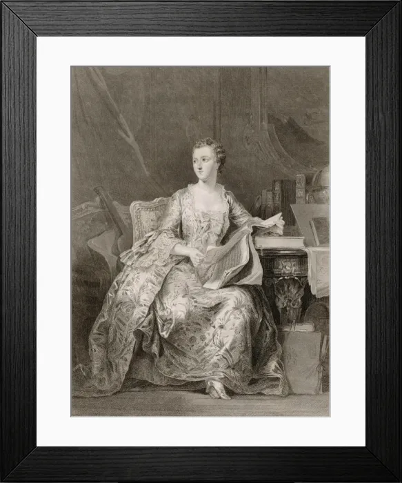 Framed Print : Mme De Pompadour / Latour Framed Print : Mme De Pompadour / Latour
