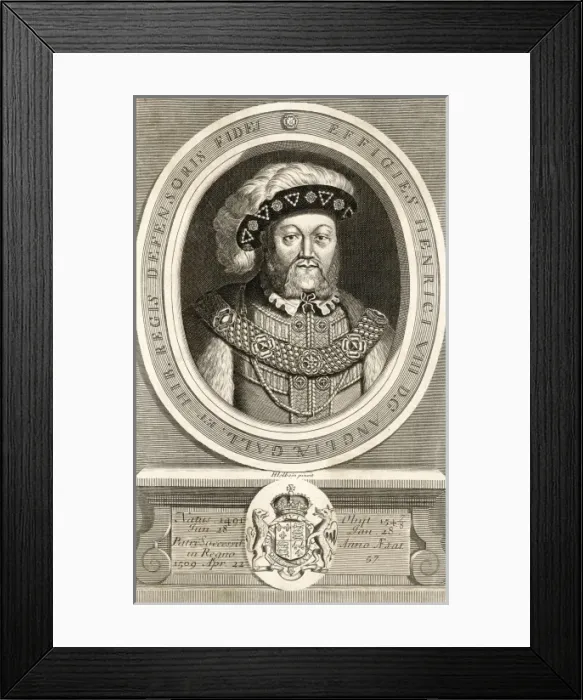 Framed Print : Henry Viii / Holbein Framed Print : Henry Viii / Holbein