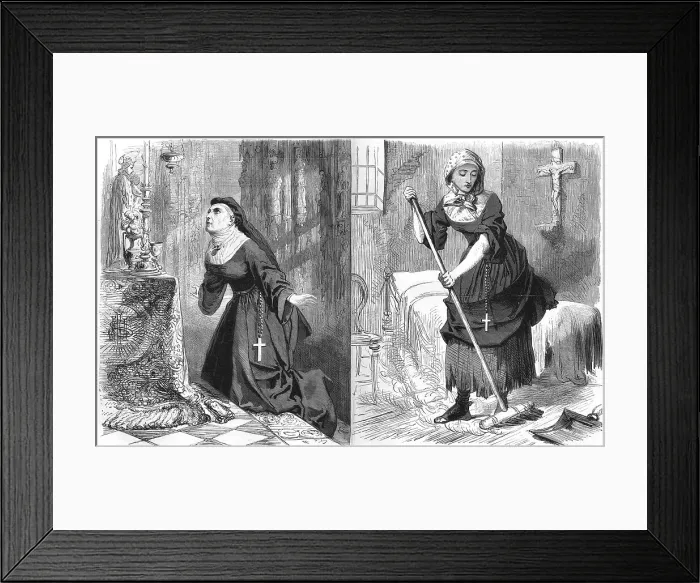 Framed Print : Romance and Reality 1869 Framed Print : Romance and Reality 1869