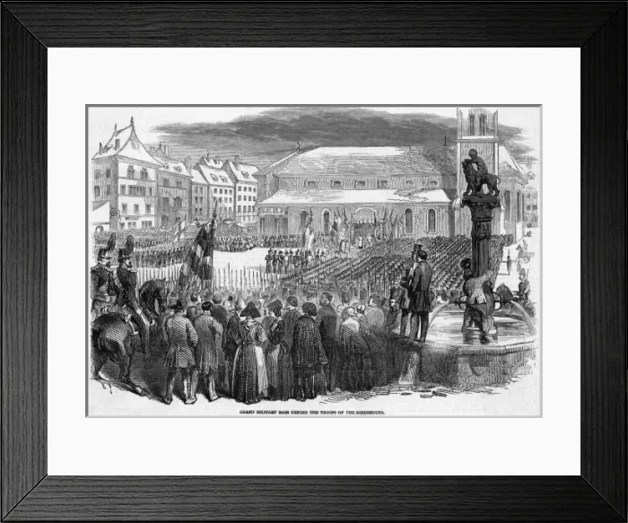 Framed Print : Sonderbund Troops Framed Print : Sonderbund Troops