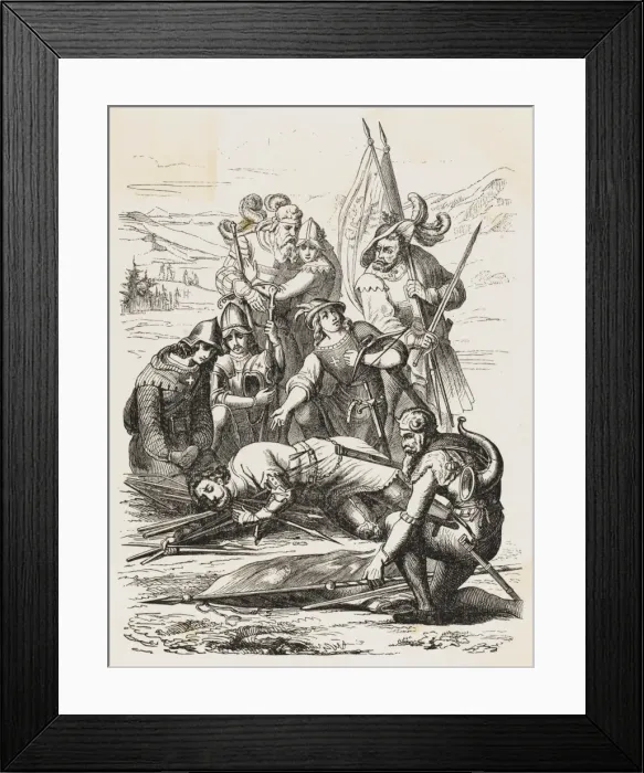 Framed Print : Battle of Sempach 1 Framed Print : Battle of Sempach 1