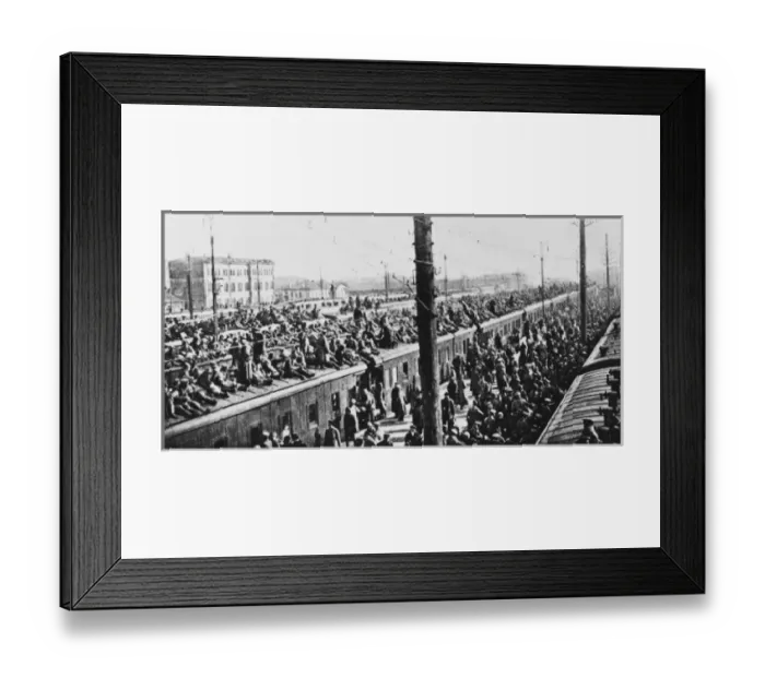 Framed Print : Crowded Trains Framed Print : Crowded Trains