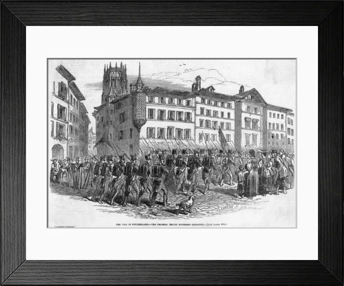 Framed Print : Unrest at Fribourg 3 Framed Print : Unrest at Fribourg 3