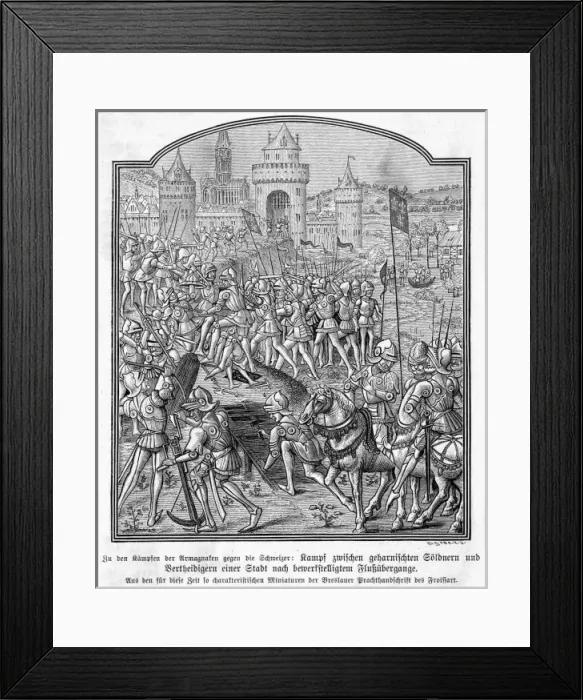 Framed Print : Burgundian Siege Framed Print : Burgundian Siege