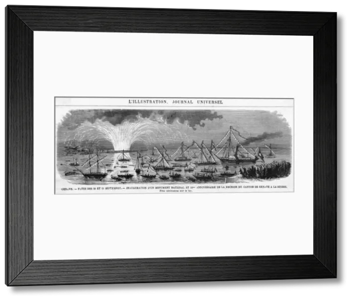 Framed Print : Rejoicings at Geneva Framed Print : Rejoicings at Geneva