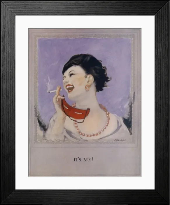 Framed Print : Smoking masque Framed Print : Smoking masque