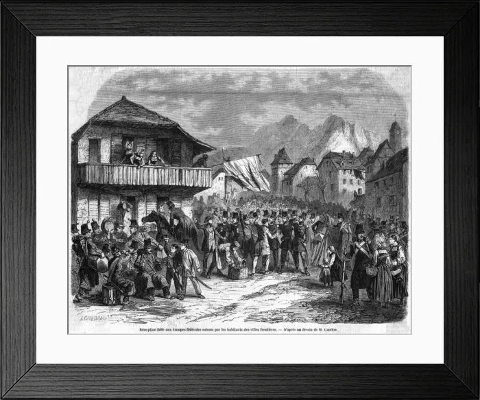 Framed Print : Neufchatel Dispute 1 Framed Print : Neufchatel Dispute 1