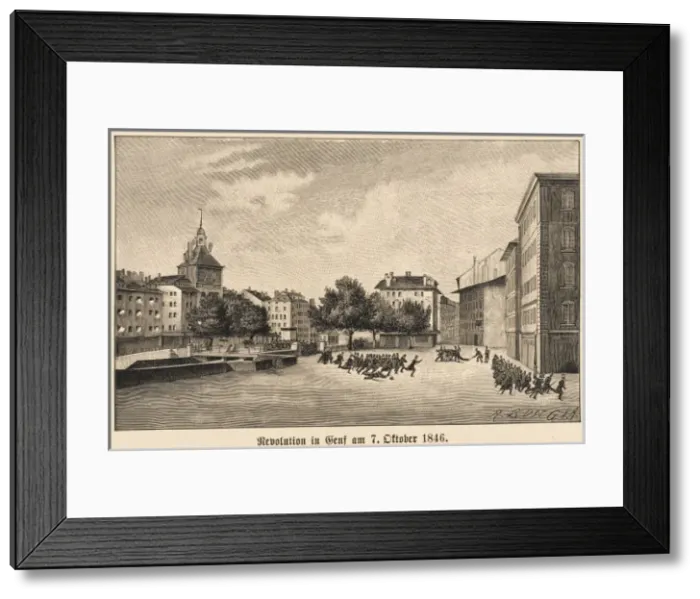 Framed Print : Sonderbund Riots 2 Framed Print : Sonderbund Riots 2