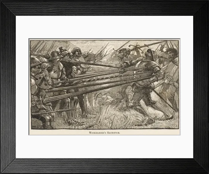 Framed Print : Battle of Sempach 3 Framed Print : Battle of Sempach 3