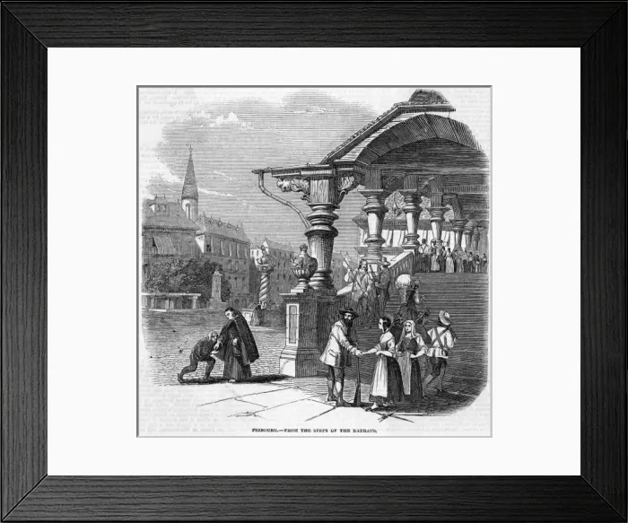 Framed Print : Unrest at Fribourg Framed Print : Unrest at Fribourg