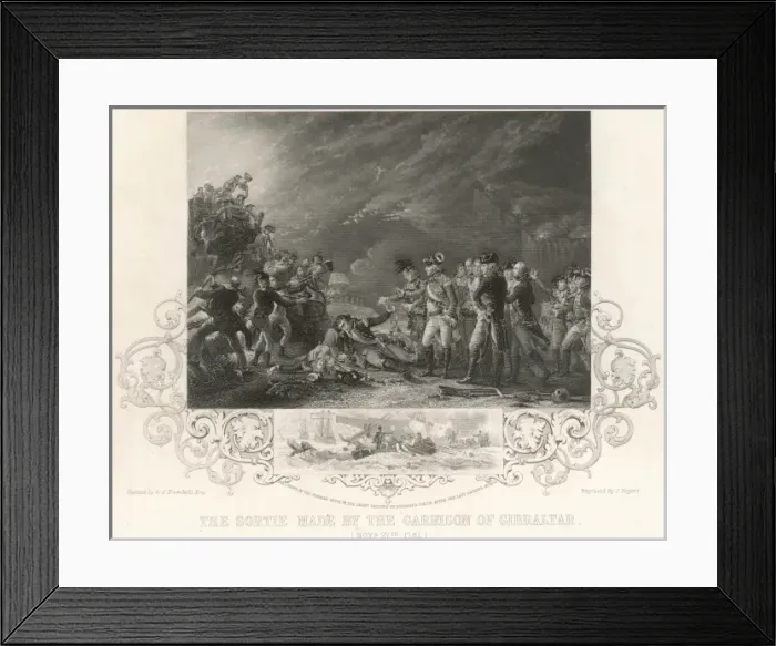 Framed Print : Siege of Gibraltar 2