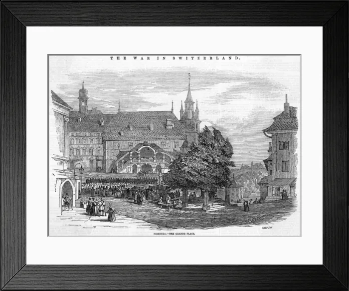Framed Print : Unrest at Fribourg 2 Framed Print : Unrest at Fribourg 2