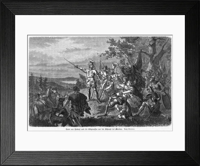 Framed Print : Battle of Morat - 1 Framed Print : Battle of Morat - 1