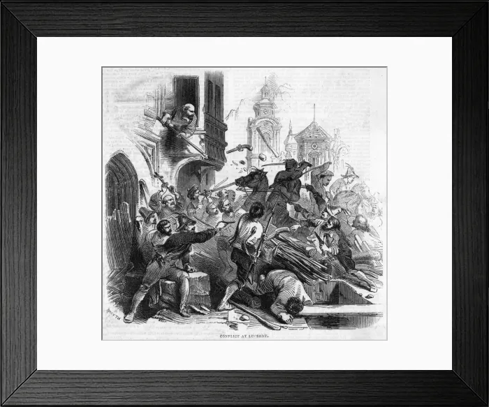 Framed Print : Lucerne Street Fight Framed Print : Lucerne Street Fight