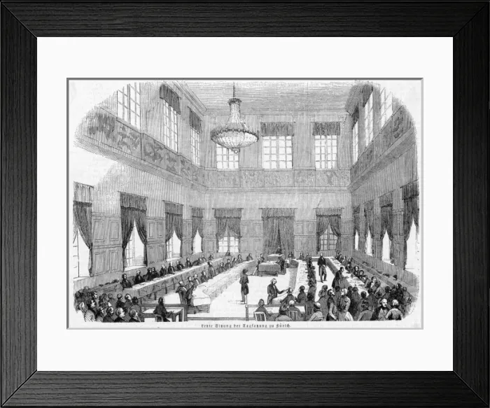 Framed Print : Zurich Tagfassung Framed Print : Zurich Tagfassung