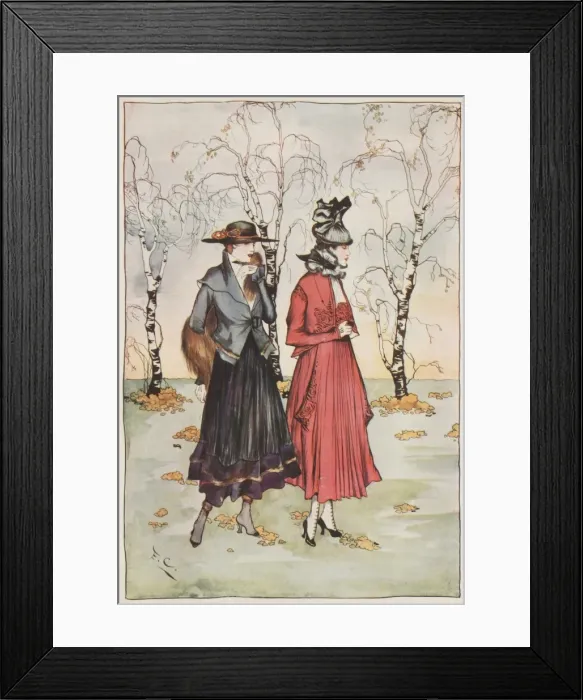 Framed Print : Toilettes d Framed Print : Toilettes d