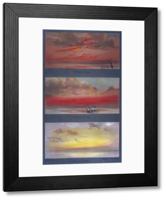 Framed Print : Krakatoa, after Effects 1