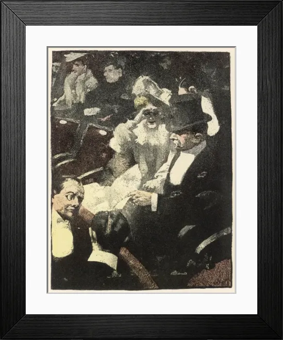 Framed Print : Fash. Ger. Theatre Goers Framed Print : Fash. Ger. Theatre Goers