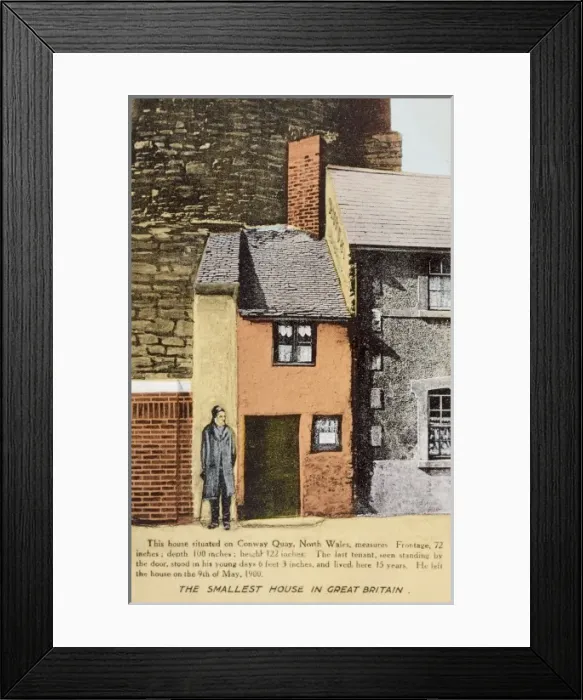 Framed Print : Conway Quay / Small House Framed Print : Conway Quay / Small House