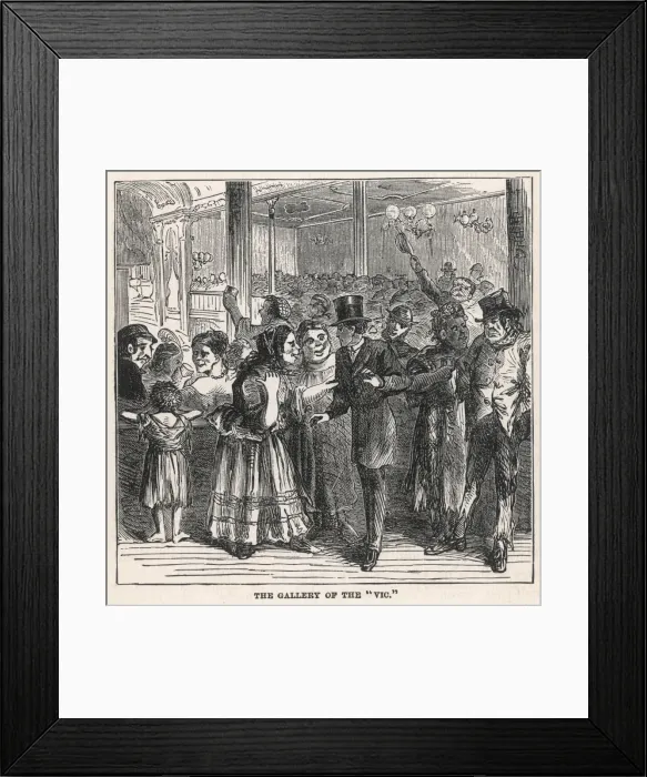 Framed Print : THE OLD VIC, 1870 Framed Print : THE OLD VIC, 1870