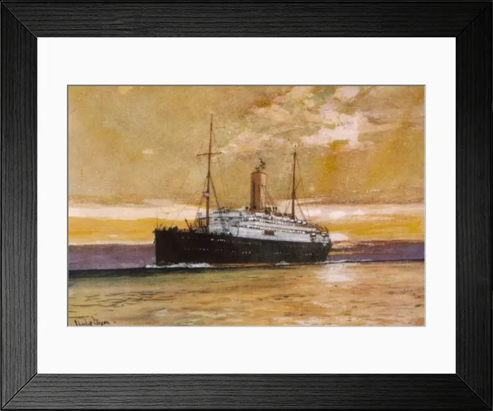 Framed Print : Steamship Arcadian Framed Print : Steamship Arcadian