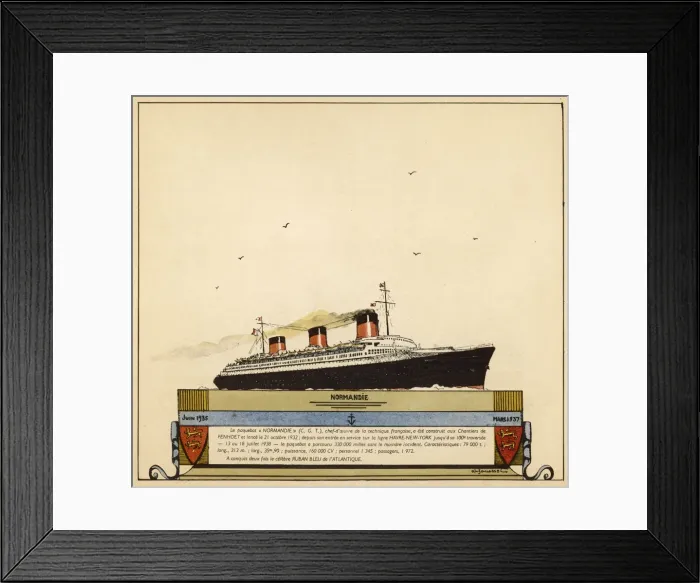 Framed Print : NORMANDIE. Surcouf is the worlds largest submarine before World War Two Framed Print : NORMANDIE. Surcouf is the worlds largest submarine before World War Two