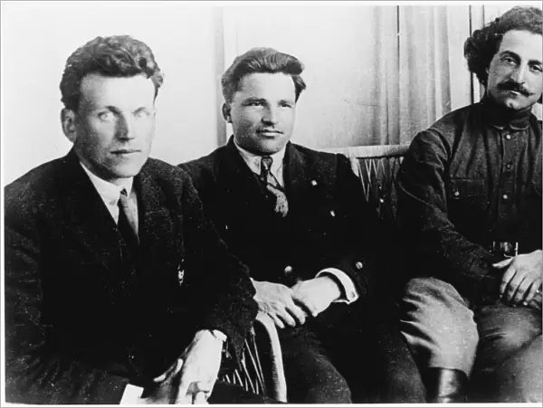 Sergei Kirov, Fedor Raskolnikov and Sergo Ordzhonikidze