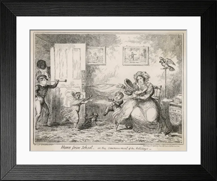 Framed Print : Pupils home from School Framed Print : Pupils home from School
